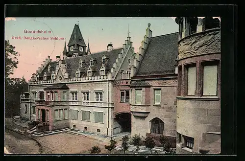 AK Gondelsheim, Gräfl. Douglas`sches Schloss