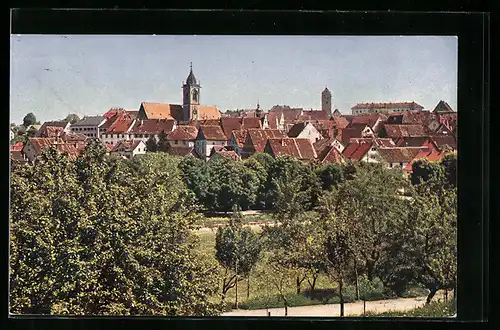 AK Pfullendorf, Teilansicht von der grünen Burg gesehen