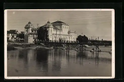 AK Skoplje, Ortspartie mit Brücke