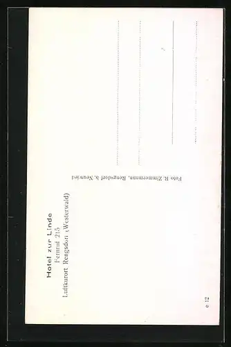 AK Rengsdorf /Westerwald, Hotel zur Linde