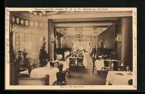 AK Hamburg, Restaurant W. Jalant, Roter Raum, Domhof