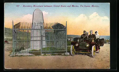 AK Tia Juana, Boundary Monument between United States and Mexico