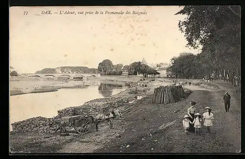 AK Dax, L`Adour, vue prise de la Promenade des Baignots