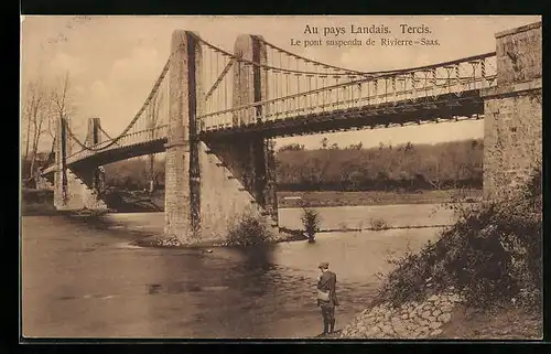 AK Tercis, Le pont suspendu de Rivierre - Saas