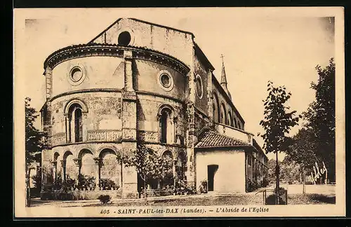 AK Saint-Paul-les-Dax, L`Abside de l`Eglise