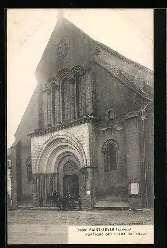 AK Saint-Sever, Portique de L`Église