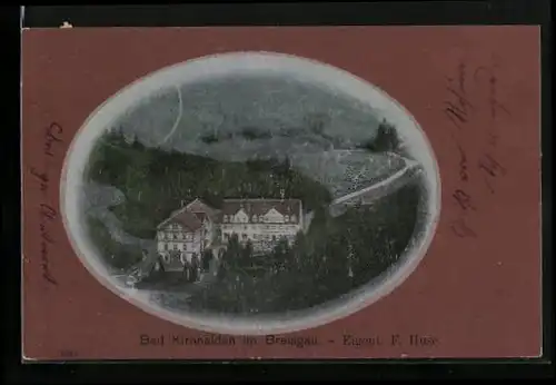 AK Bad Kirnhalden i. Breisgau, Häuseransicht aus der Vogelschau