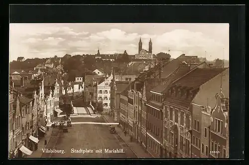 AK Vilsbiburg, Stadtplatz mit Mariahilf
