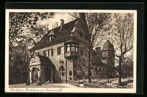 AK Berlin-Zehlendorf, Forsthaus Paulsborn im Grunewald