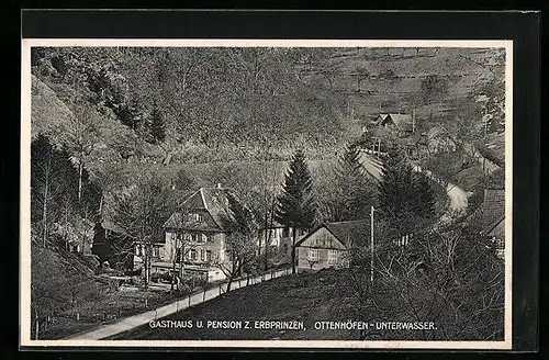 AK Ottenhöfen i. bad. Schwarzwald, Gasthaus und Pension zum Erbprinzen