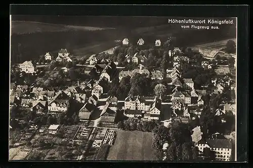 AK Königsfeld, Fliegeraufnahme des Ortes