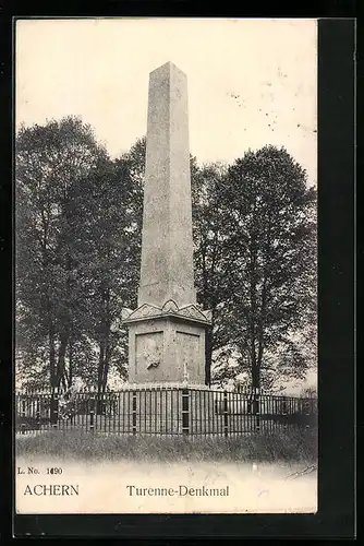AK Achern, Am Turenne-Denkmal