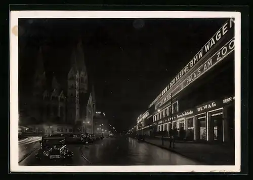 AK Berlin, Budapester Str. mit Gedächtnis-Kirche