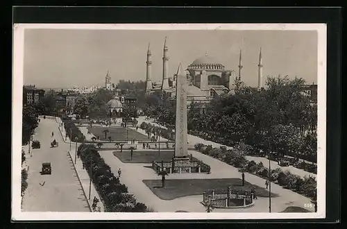 AK Istanbul, Hippodromplatz mit Obelisk