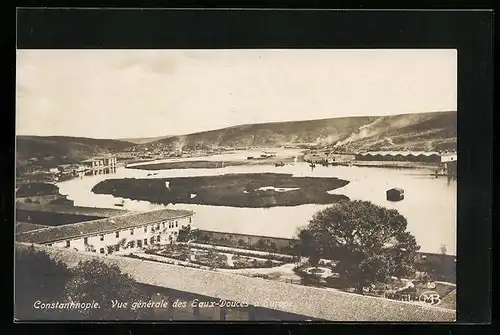 AK Constantinople, Vue générale des Eaux-Douces d`Europe