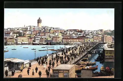 AK Constantinople, Le Pont de Galata