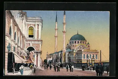 AK Constantinople, Mosquée et Kiosk Impérial à Top-Hané