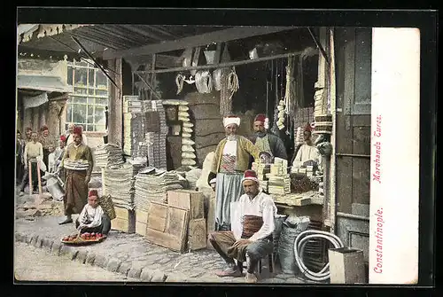 AK Constantinople, Marchands Turcs