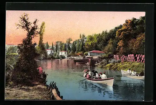 AK Constantinople, Eaux douces d`Asie