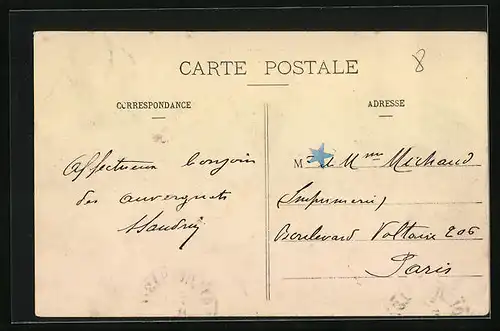 AK Marcenat, Ortsansicht mit Kirche