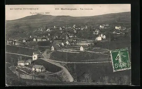 AK Maillargues, Ortsansicht mit Bergen