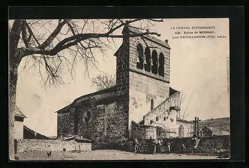 AK Moissac, Eglise de Moissac pres Neussargues