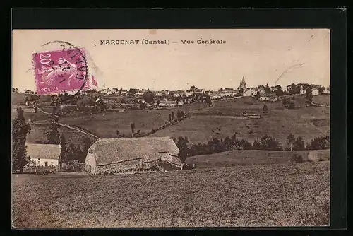 AK Marcenat, Totalansicht aus der Vogelschau