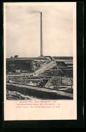 AK Freiberg i. Sa., Halsbrücker Esse