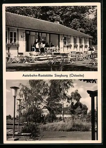 AK Siegburg, Autobahn-Raststätte (Ostseite)