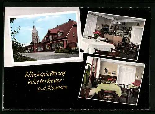 AK Westerhever, Gasthaus Kirchspielkrug von Peter Mahrt