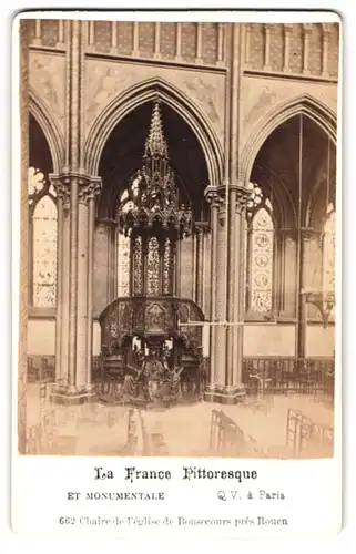 Fotografie Placide Gonfre, Bonsecours, Ansicht Bonsecours, Chaire de l`eglise de Notrre Dame de Bonsercours