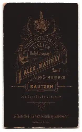 Fotografie Alfr. Schreiber, Bautzen, Student mit koloriertem Couleur und Zwickerbrille