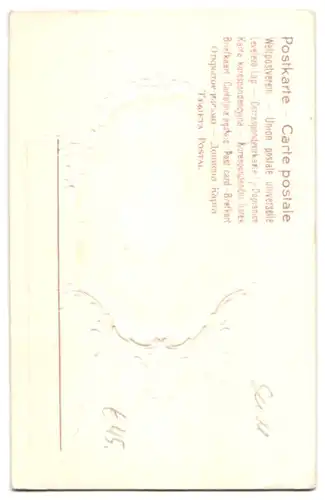 Seiden-AK Schöne Rothaarige mit Blumen im Haar