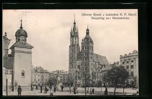 AK Krakau, Hauptring und Marienkirche