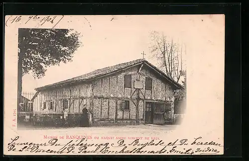 AK Saint-Vincent-de-Paul, Maison de Ranquines ou naquit Saint Vincent de Paul