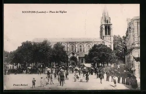 AK Soustons, Place de l`Eglise