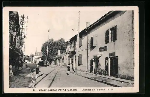 AK Saint-Martin-D`Hinx, Quartier de la Poste