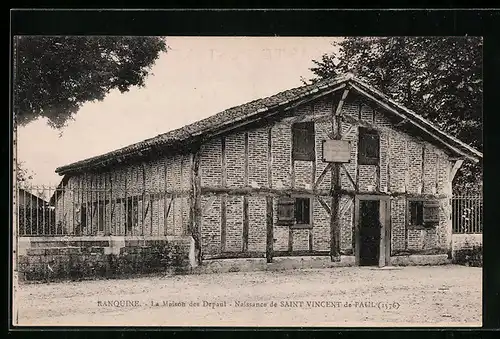 AK Saint Vincent-de-Paul, Ranquine, La Maison des Depaul, Naissance de Saint Vincent-de-Paul