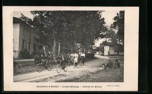 AK Saugnac-et-Muret, Entrée du Bourg