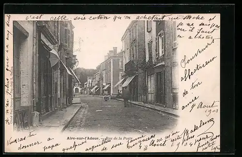 AK Aire-sur-l`Adour, Rue de la Poste