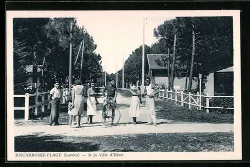 AK Biscarrosse-Plage, A la Ville d`Hiver