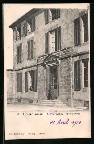 AK Aire-sur-l`Adour, Ecole St-Louis, Facade Ouest