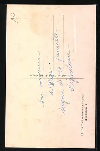 AK Dax, Les bords de l`Adour et le Splendid