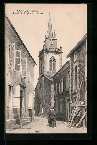 AK Samadet, Facade de l`Eglise et Clocher