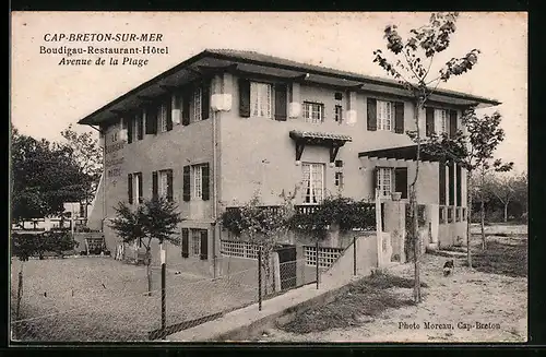 AK Cap-Breton-sur-Mer, Boudigau-Restaurant-Hotel, Avenue de la Plage