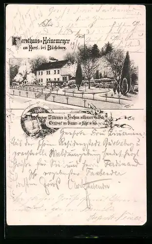 AK Bückeburg, Gasthaus Forsthaus-Heinemeyer am Harrl