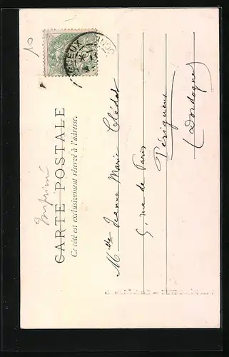 AK Périgueux, La Rue de l`Harmonie