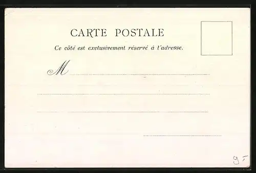 Lithographie Alger, La Rade