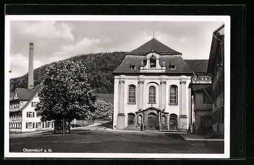 AK Oberndorf a. N., Ortspartie mit ehem. Augustinerkloster