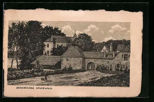 AK Berlin-Grunewald, Jagdschloss Grunewald